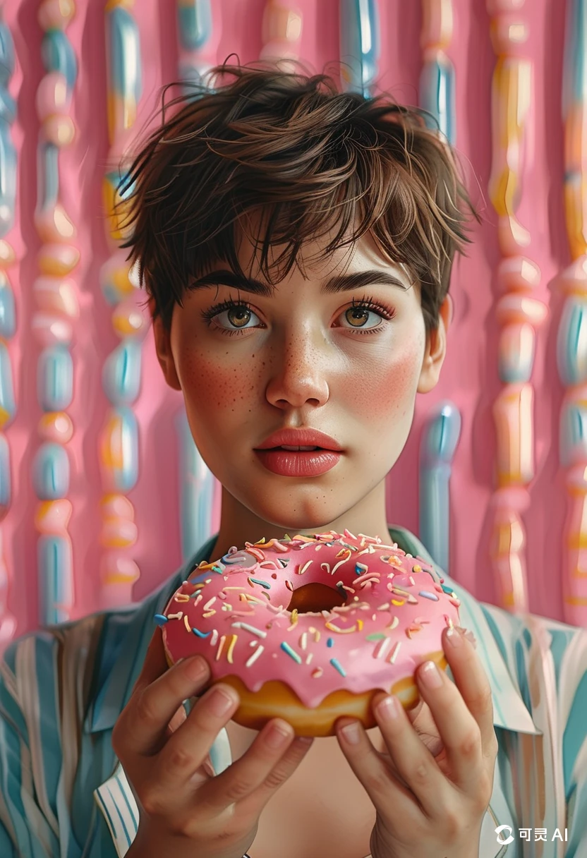 Eating Donuts/吃甜甜圈/ドーナツを食べる