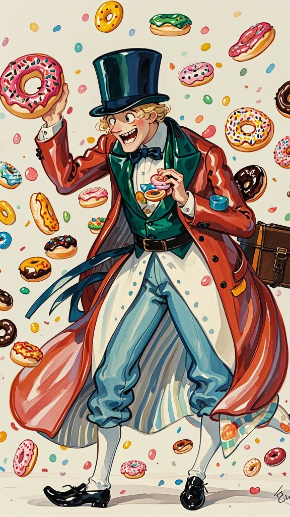 Eating Donuts/吃甜甜圈/ドーナツを食べる
