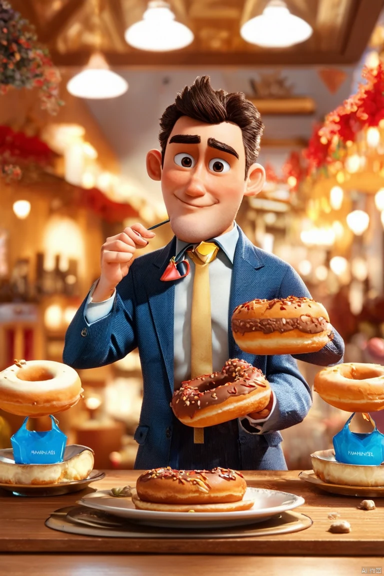 Eating Donuts/吃甜甜圈/ドーナツを食べる