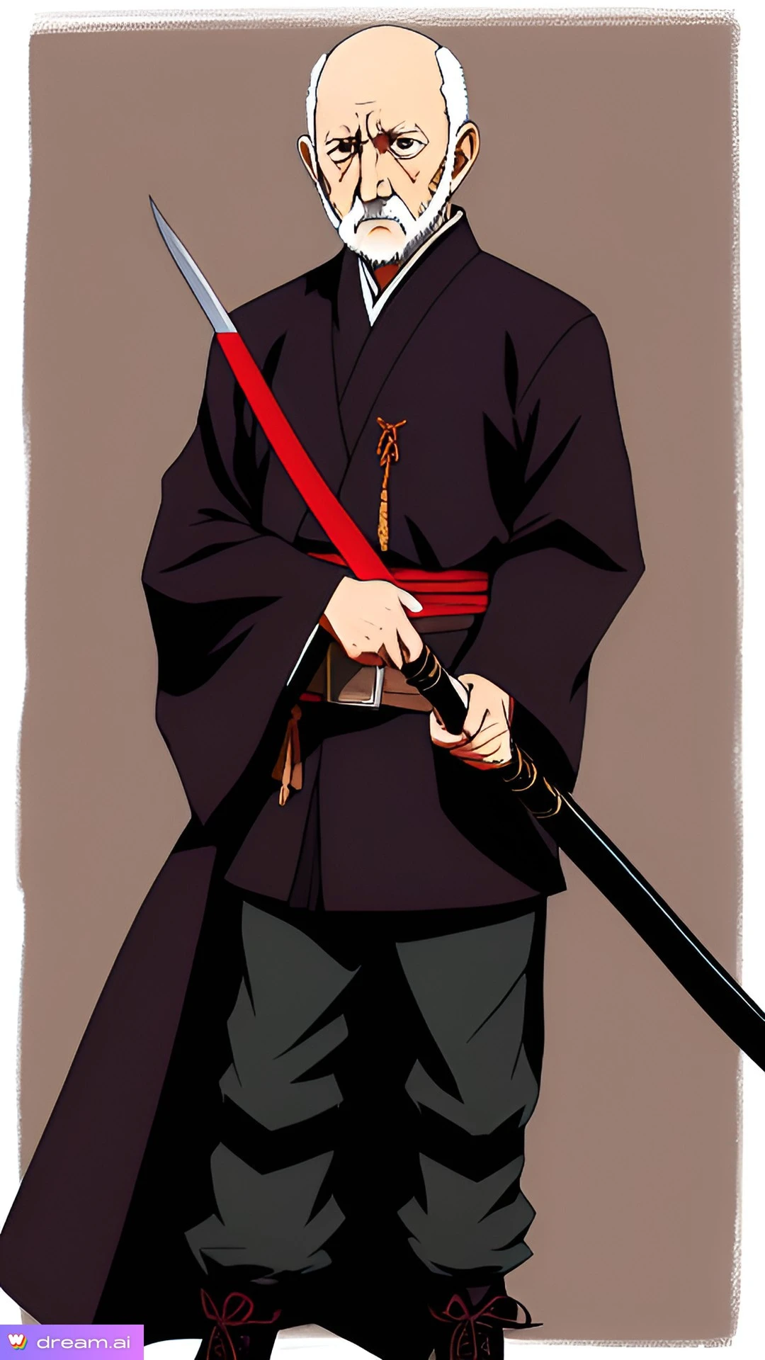 Mike Ehrmantraut From Breaking Bad as a Ninja in the Naruto Universe