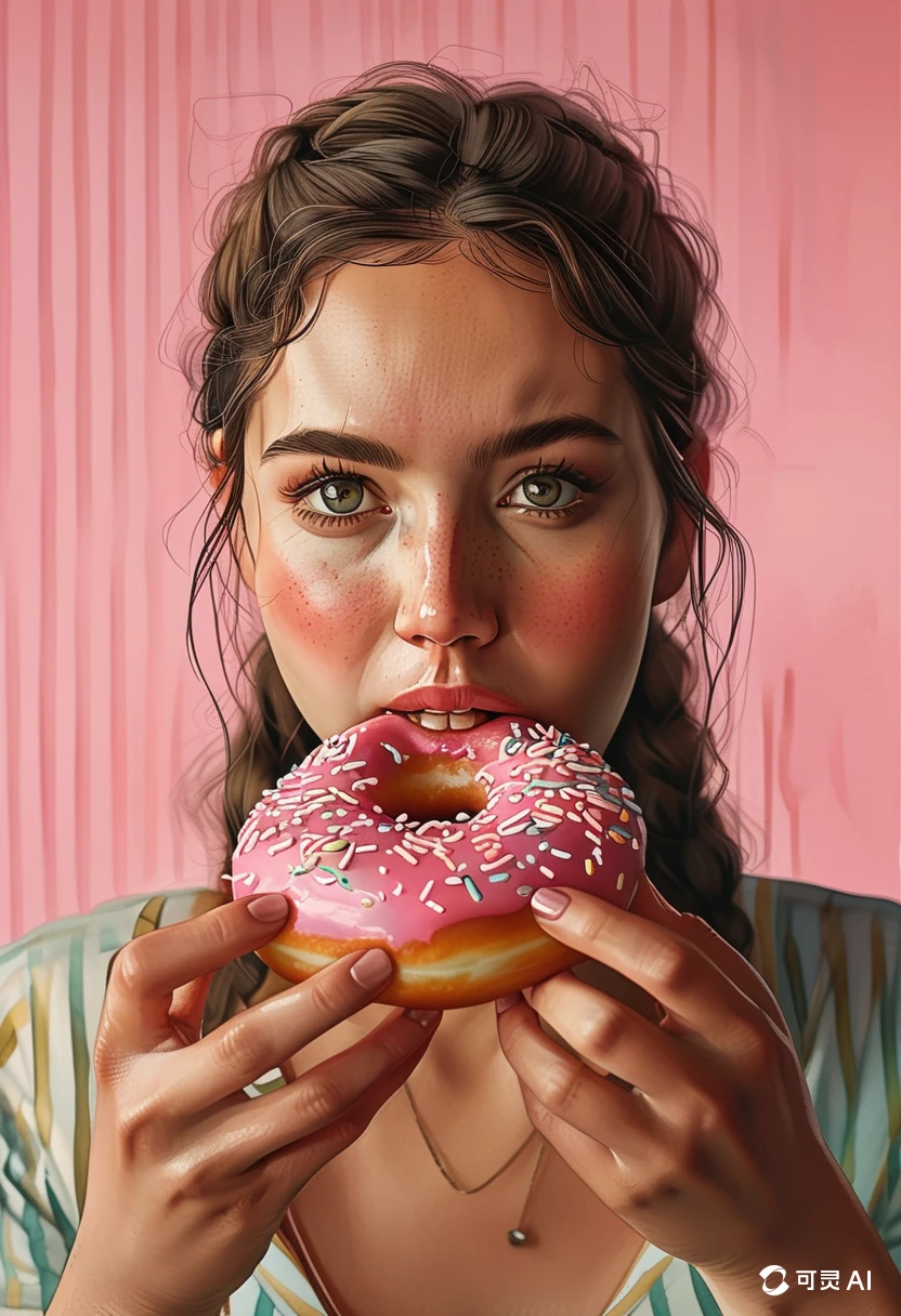 Eating Donuts/吃甜甜圈/ドーナツを食べる