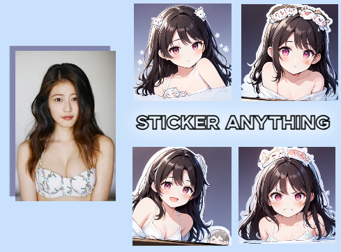 Upload any image, be it an animal, anime, or a real person, and generate 5 cute emoji stickers at once.