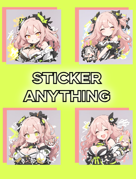 Upload any image, be it an animal, anime, or a real person, and generate 5 cute emoji stickers at once.