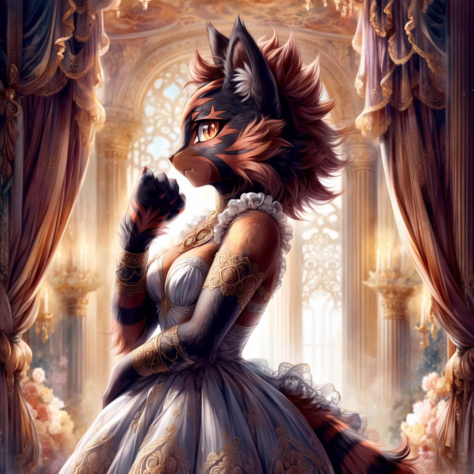 Torracat in Ball Gown