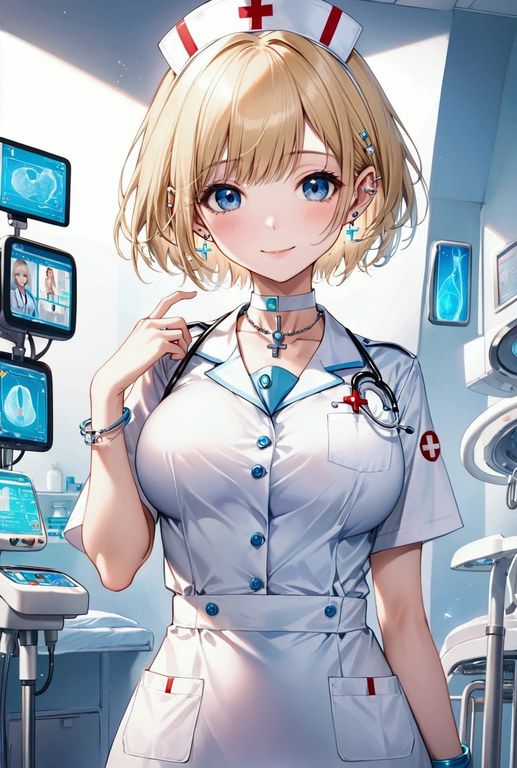 金髪のナース