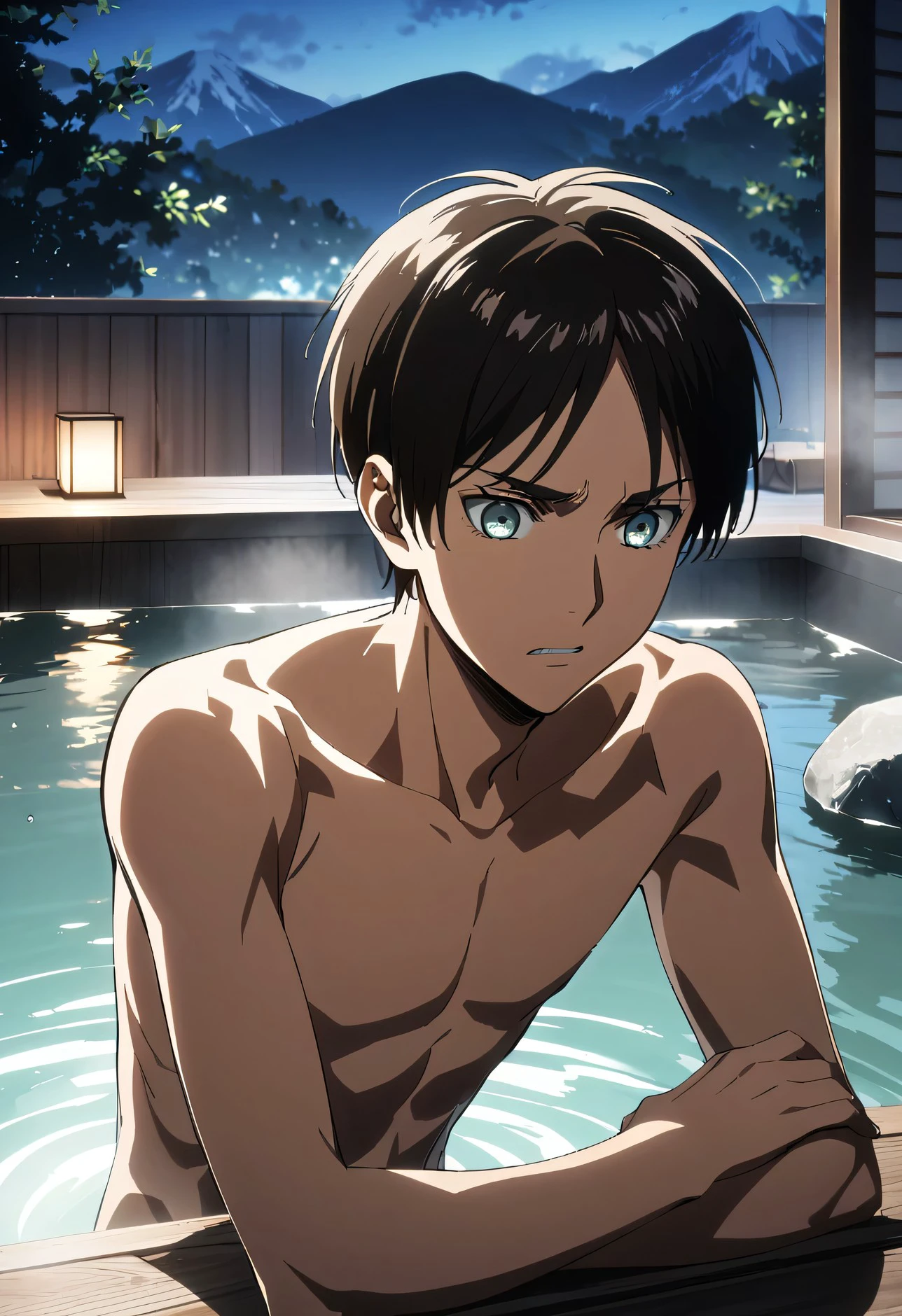 Eren Yeager worried