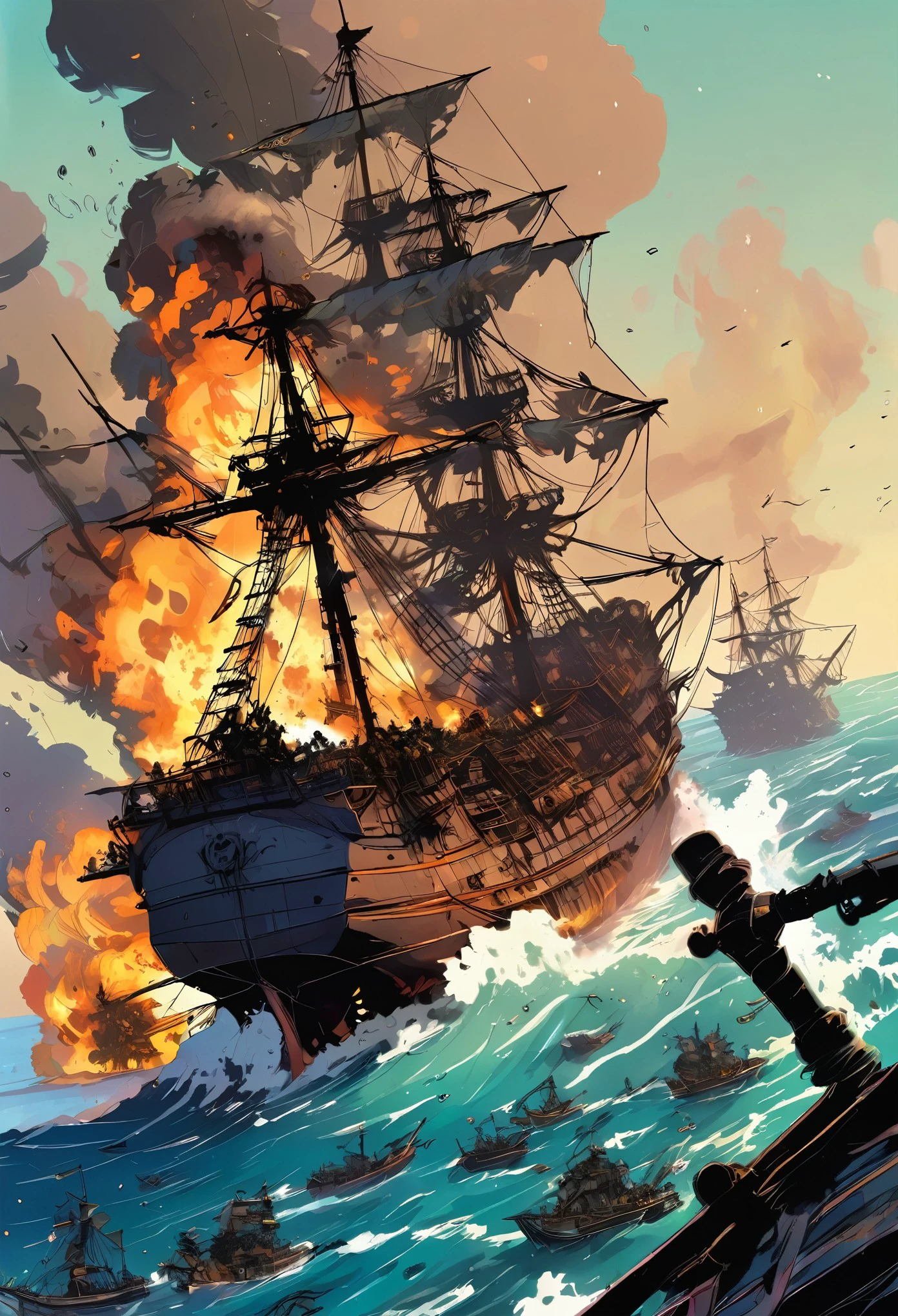 （0805）Today's challenge theme：Pirate War/海盗战争/海賊戦争