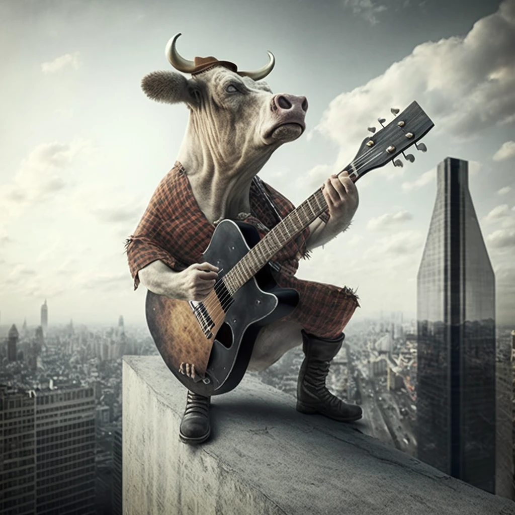 A vaca tocadeira