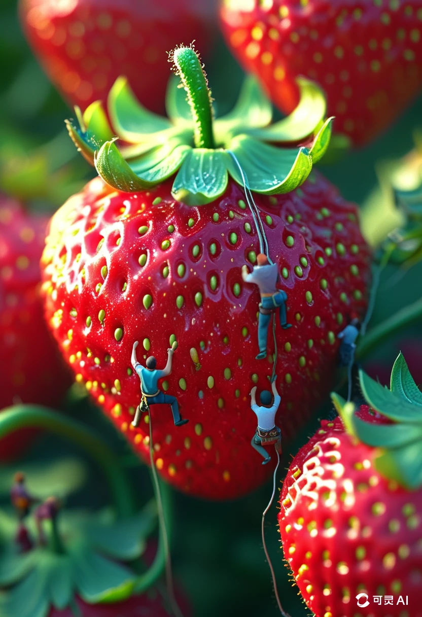 A Strawberry/一颗草莓/一粒のイチゴ