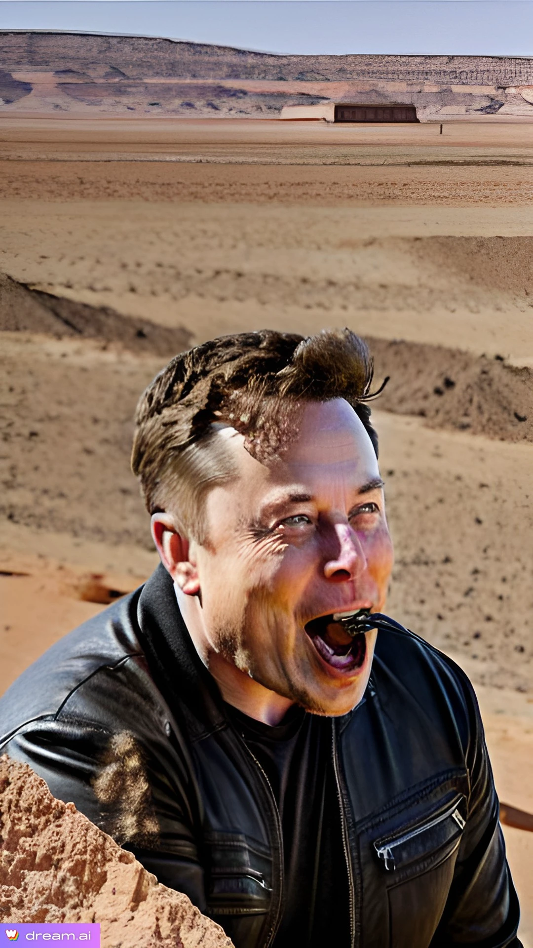 Elon Musk Eating Rocks