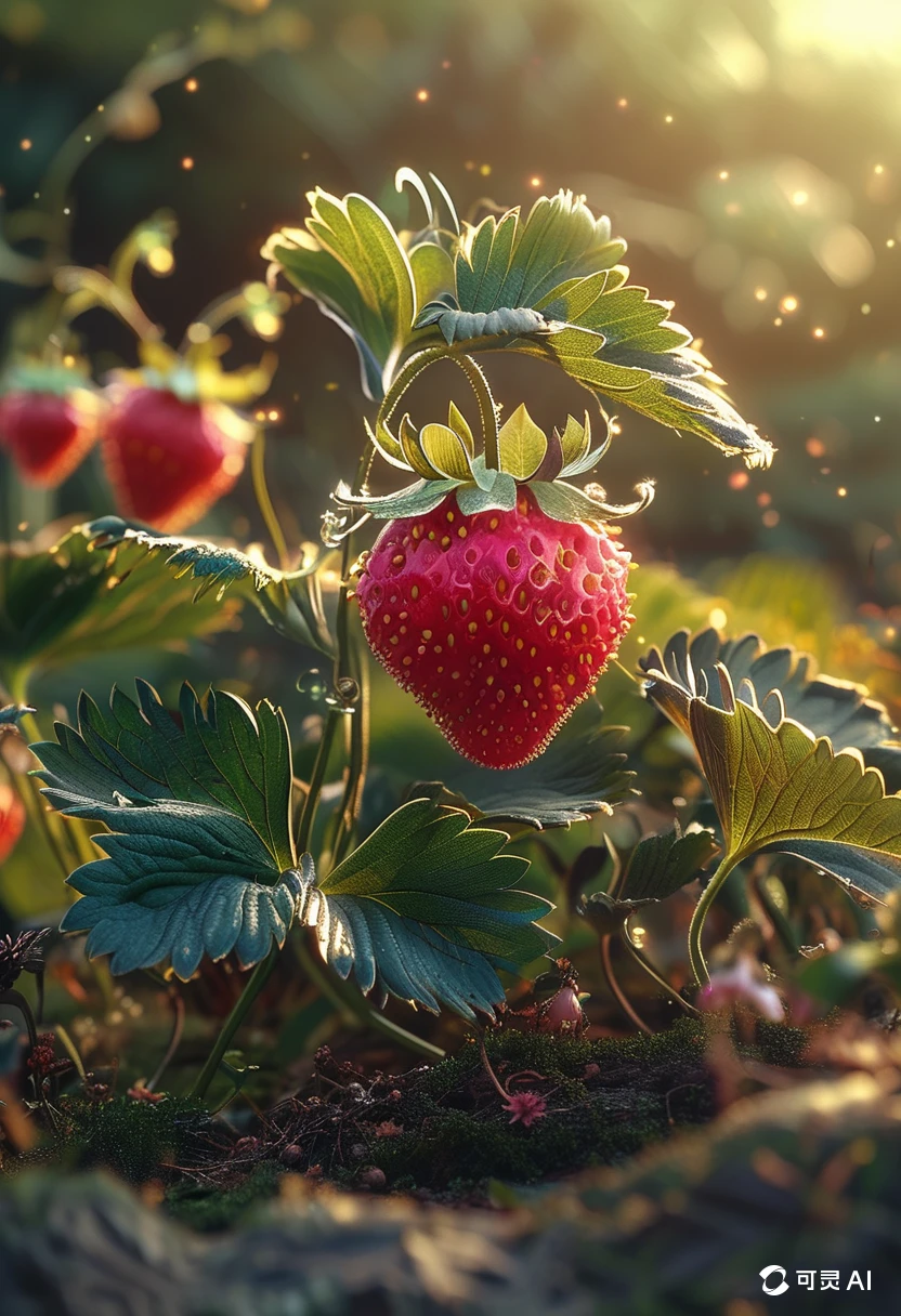 A Strawberry/一颗草莓/一粒のイチゴ