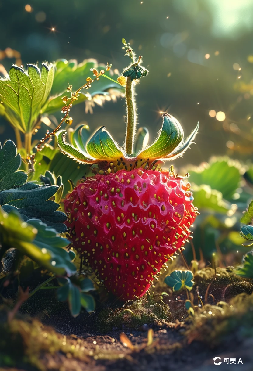 A Strawberry/一颗草莓/一粒のイチゴ