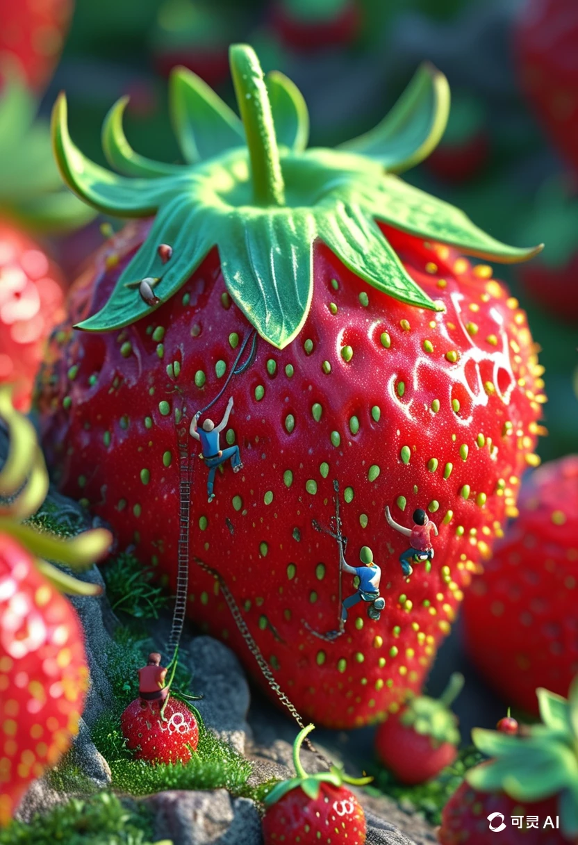 A Strawberry/一颗草莓/一粒のイチゴ