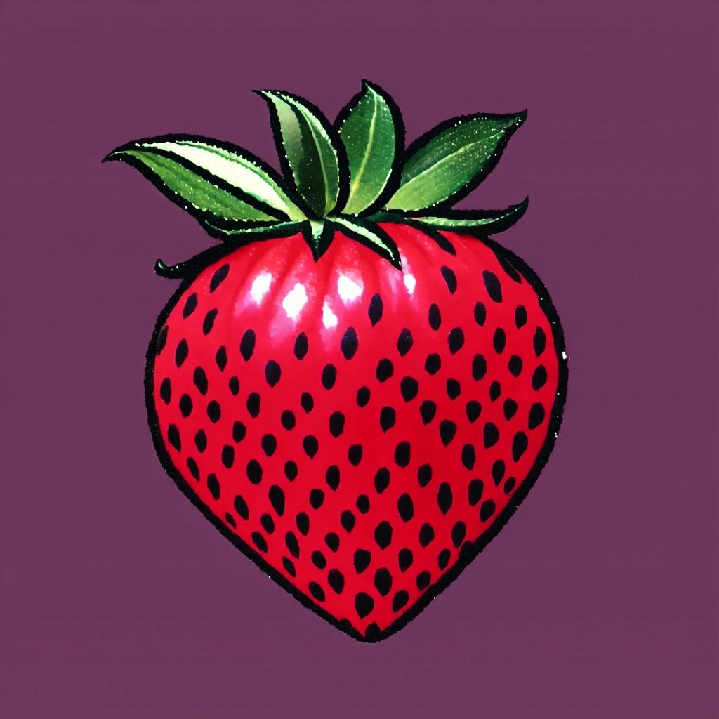 A Strawberry/一颗草莓/一粒のイチゴ