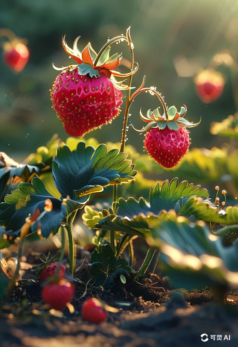 A Strawberry/一颗草莓/一粒のイチゴ