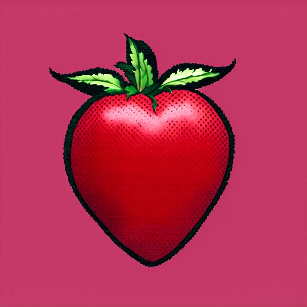 A Strawberry/一颗草莓/一粒のイチゴ