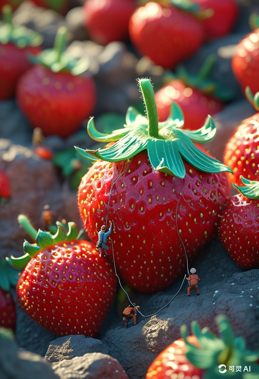 A Strawberry/一颗草莓/一粒のイチゴ