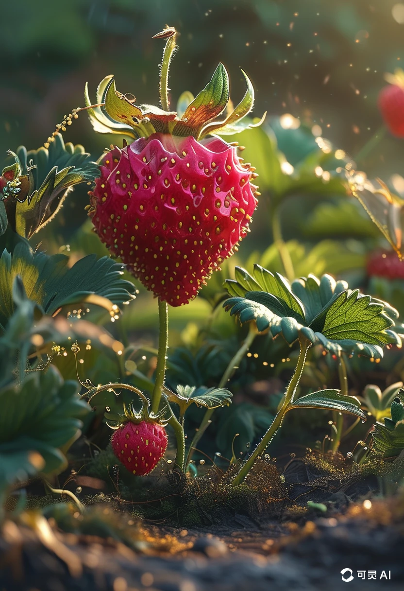 A Strawberry/一颗草莓/一粒のイチゴ