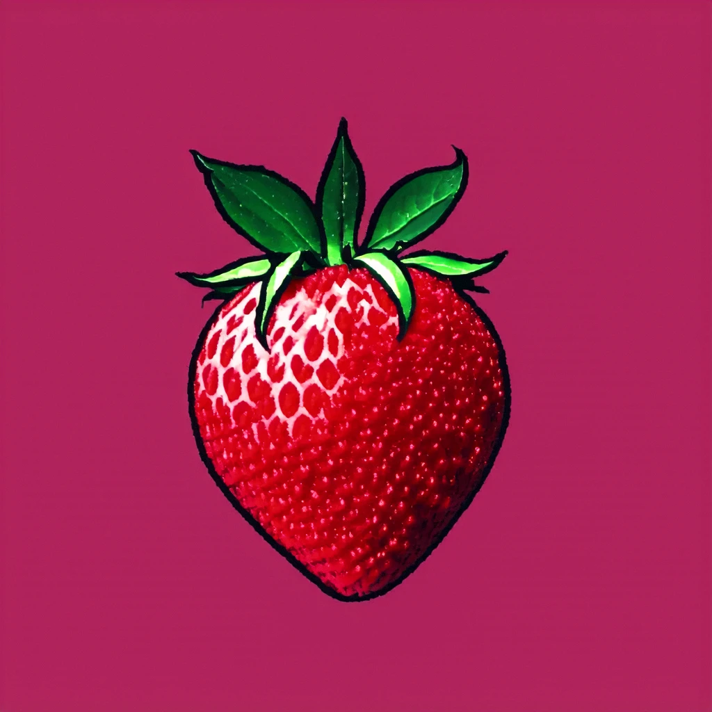 A Strawberry/一颗草莓/一粒のイチゴ