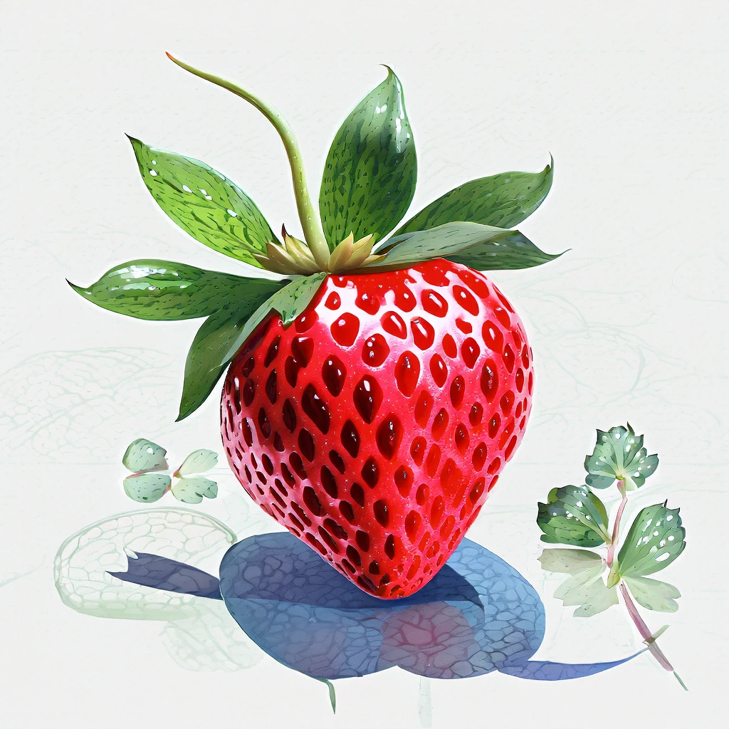 A Strawberry/一颗草莓/一粒のイチゴ