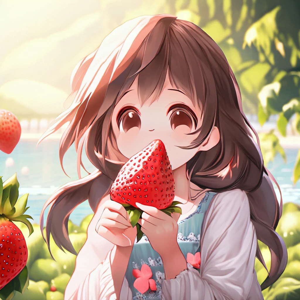 A Strawberry/一颗草莓/一粒のイチゴ