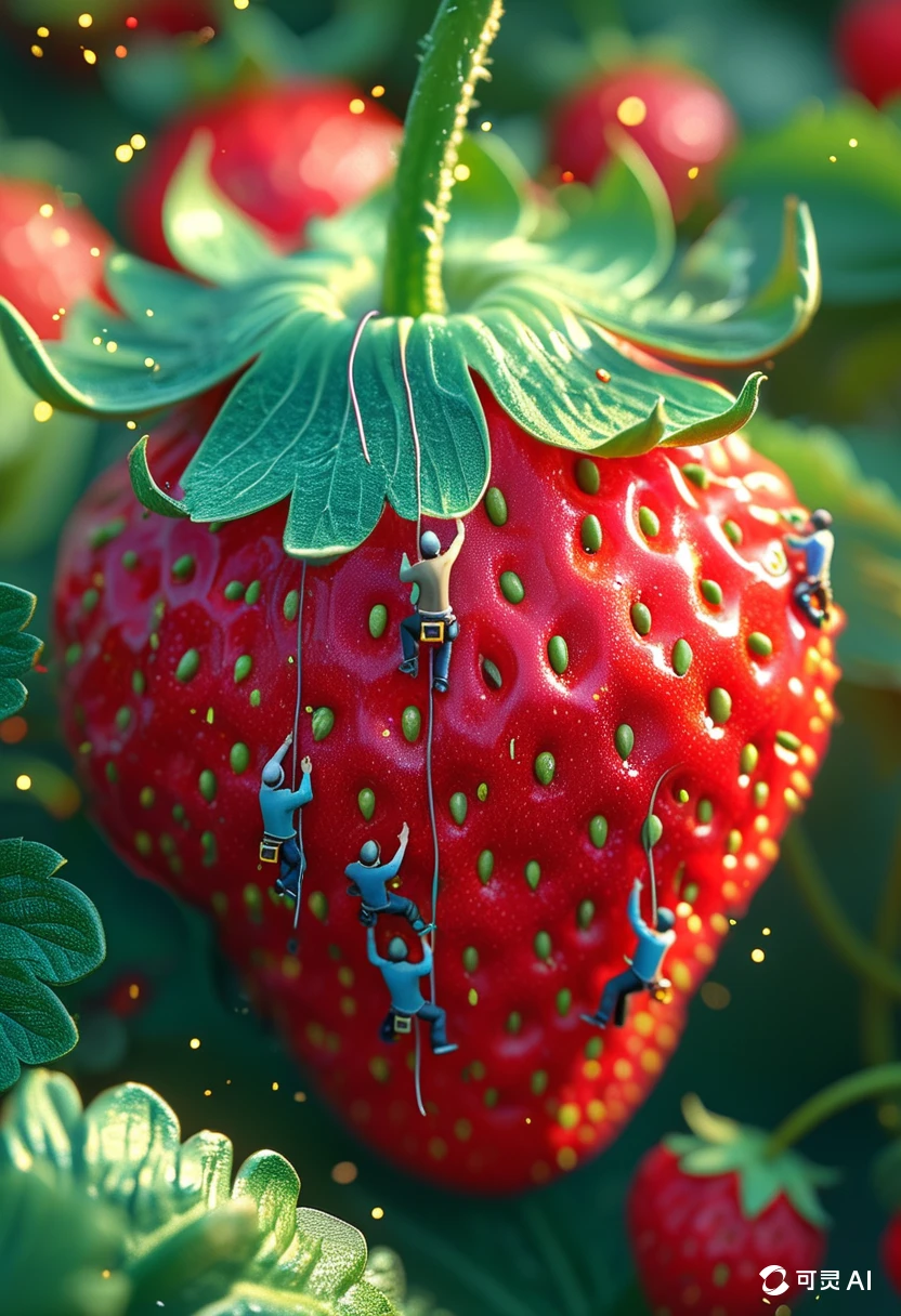 A Strawberry/一颗草莓/一粒のイチゴ