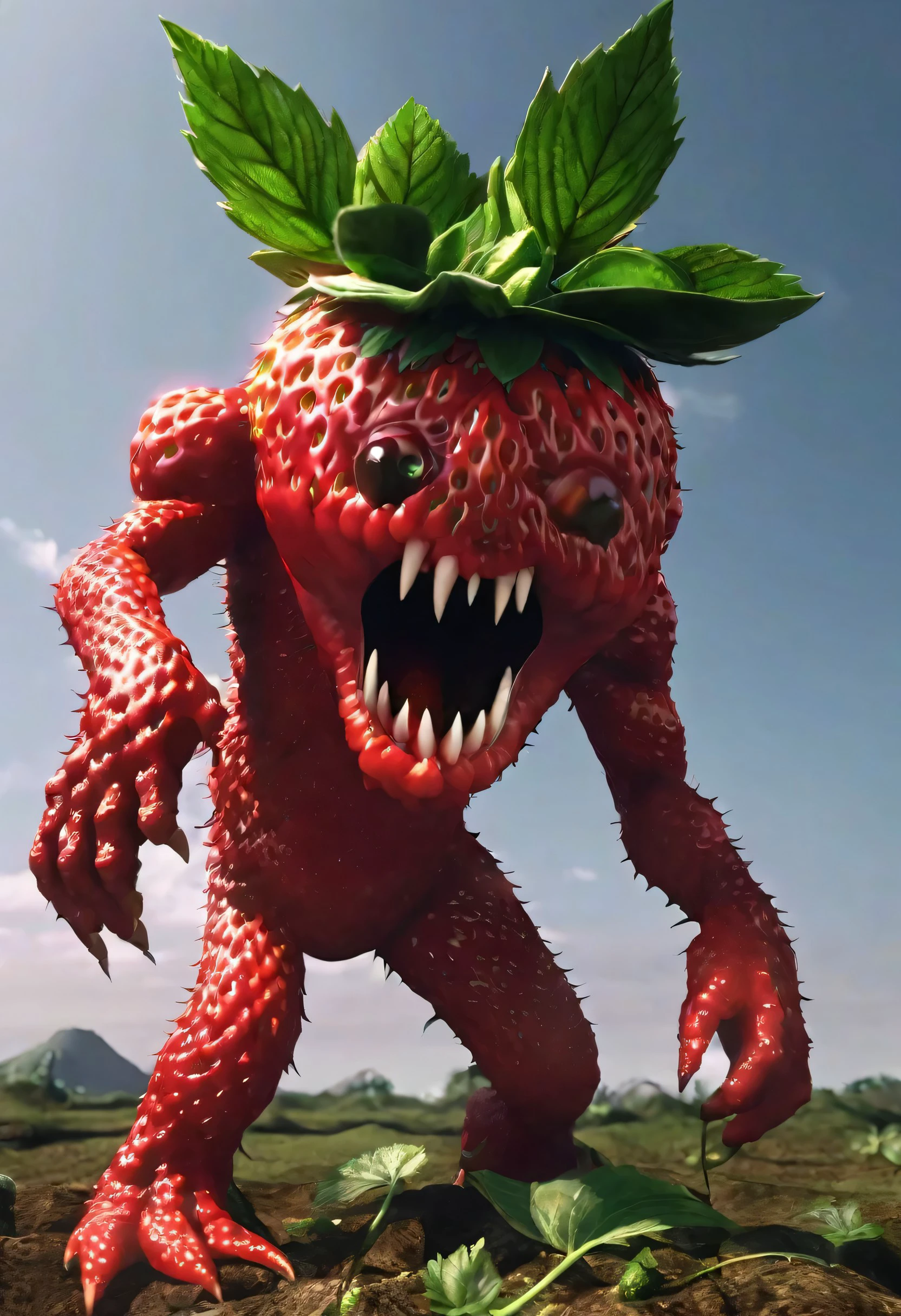 Fearful Strawberry Monster