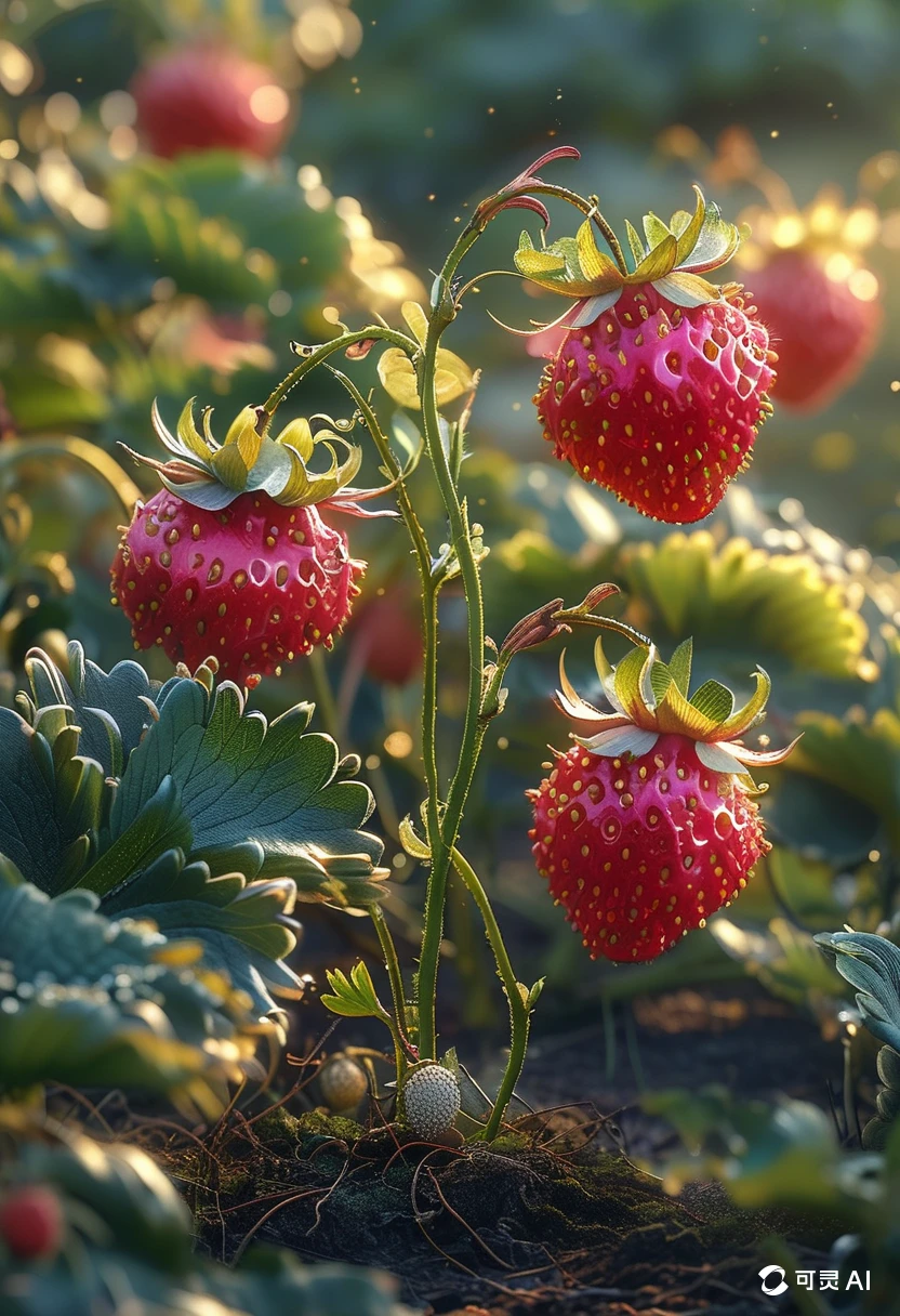 A Strawberry/一颗草莓/一粒のイチゴ