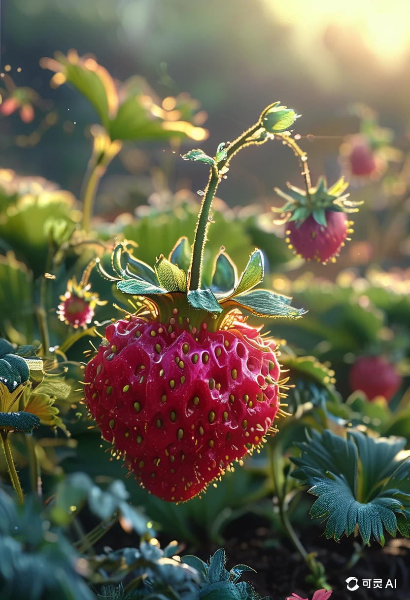 A Strawberry/一颗草莓/一粒のイチゴ