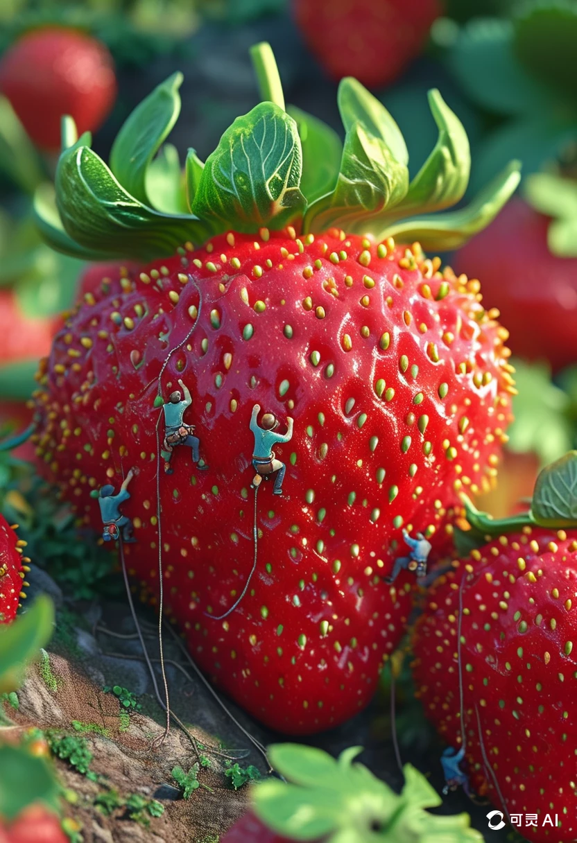 A Strawberry/一颗草莓/一粒のイチゴ
