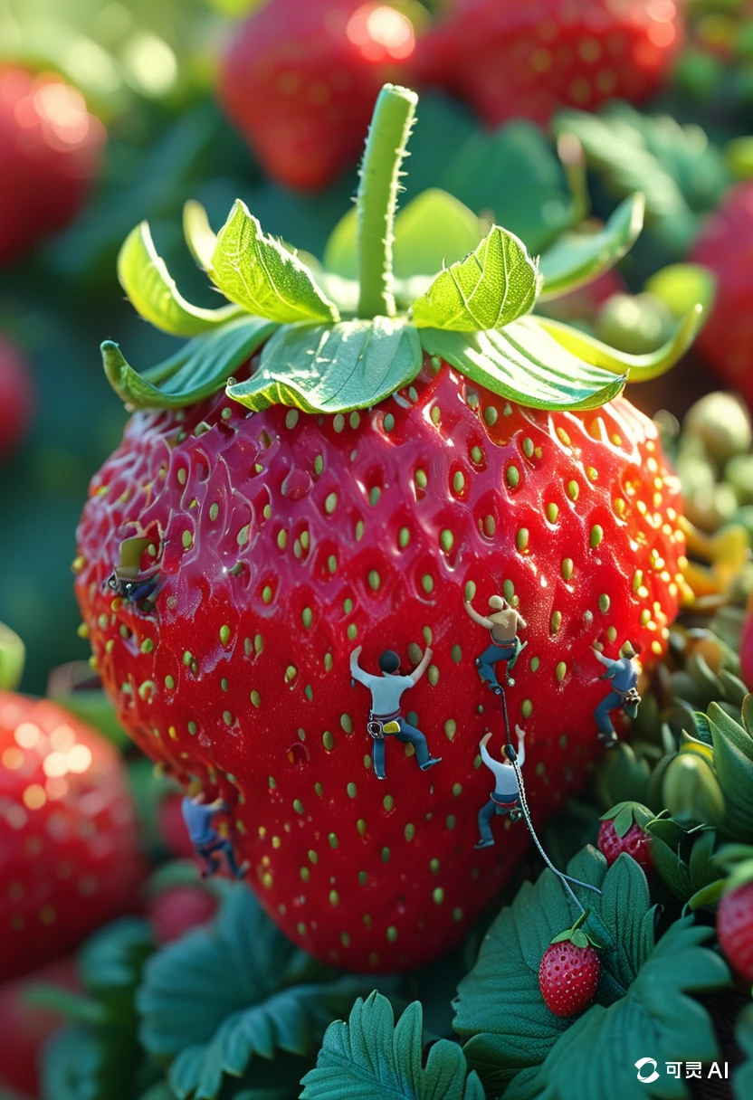 A Strawberry/一颗草莓/一粒のイチゴ