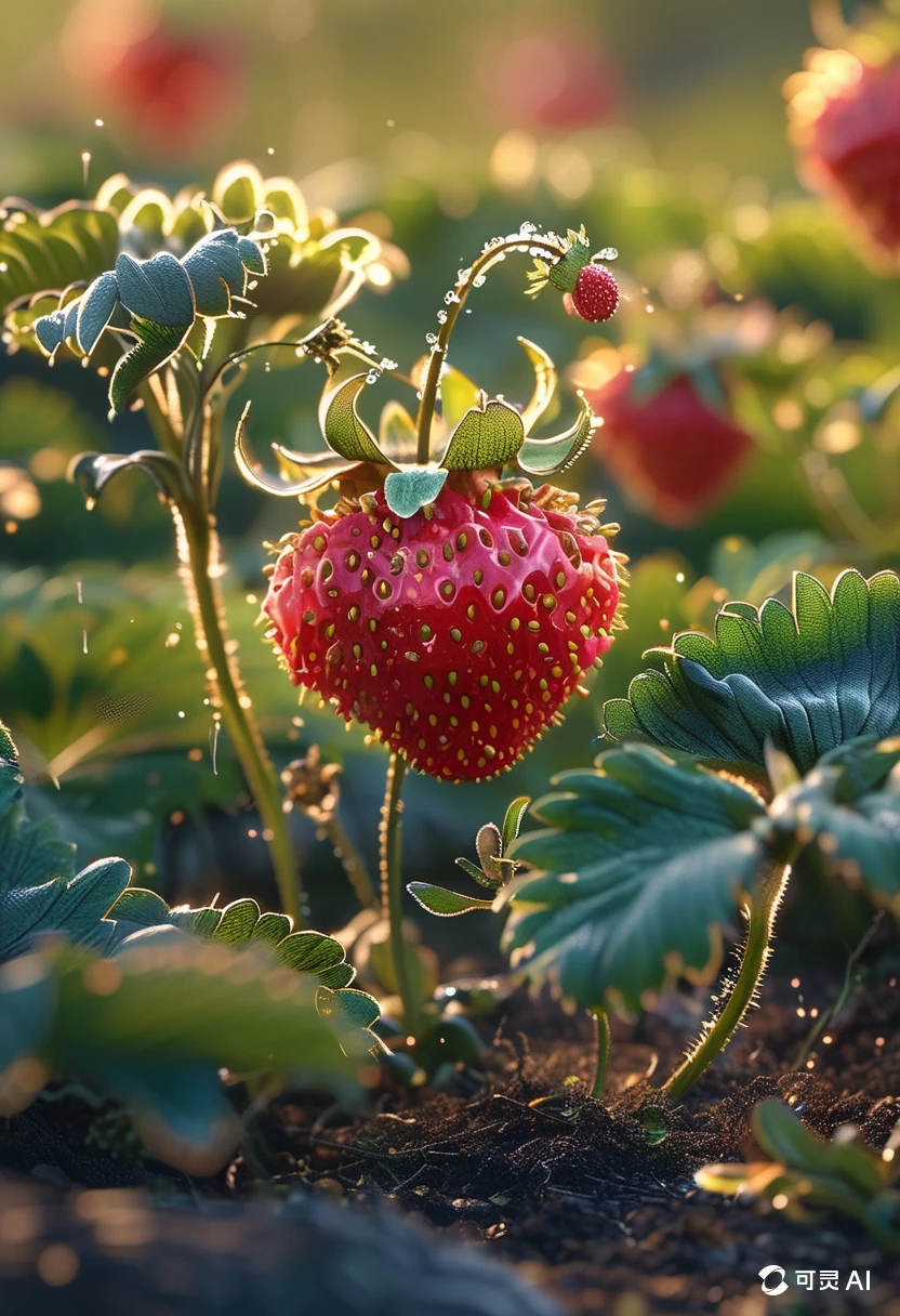 A Strawberry/一颗草莓/一粒のイチゴ