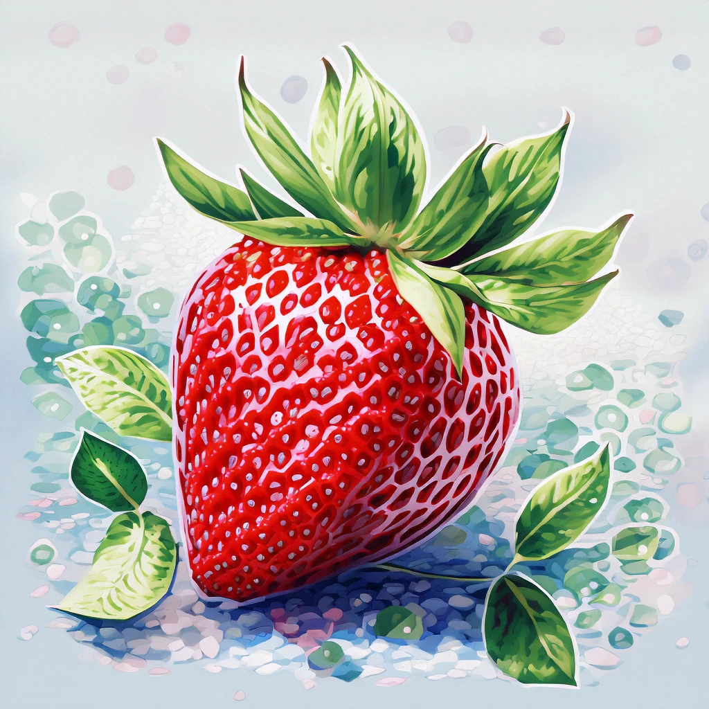 A Strawberry/一颗草莓/一粒のイチゴ