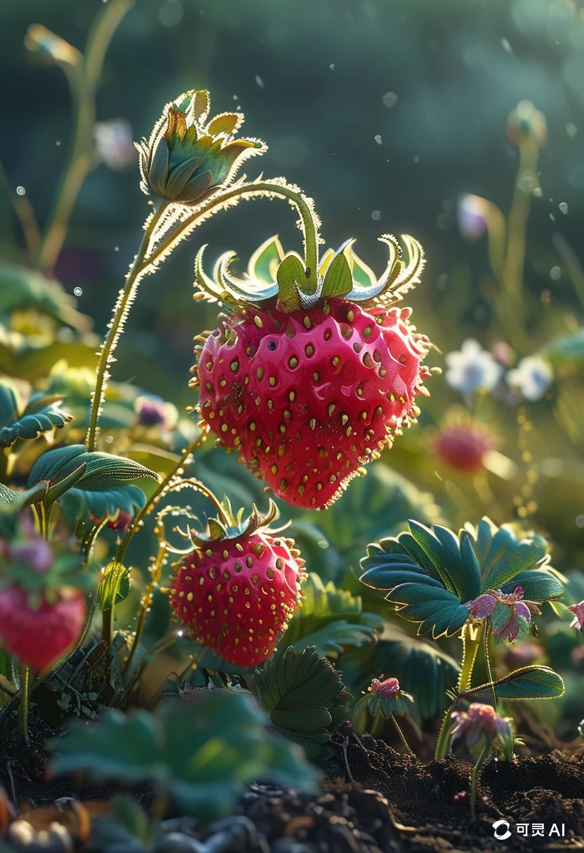 A Strawberry/一颗草莓/一粒のイチゴ
