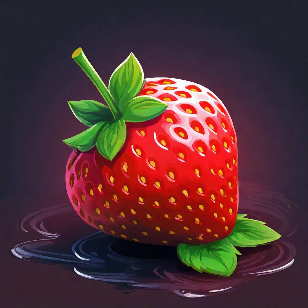 A Strawberry/一颗草莓/一粒のイチゴ