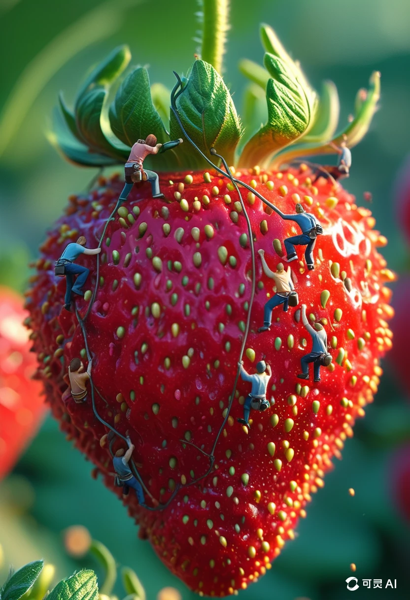 A Strawberry/一颗草莓/一粒のイチゴ