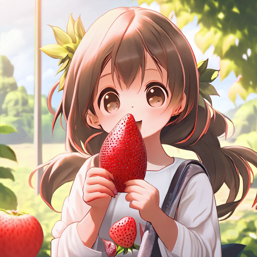 A Strawberry/一颗草莓/一粒のイチゴ