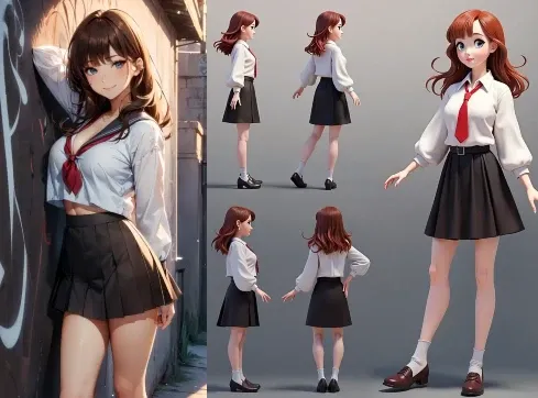 Character Consistent 3D Image