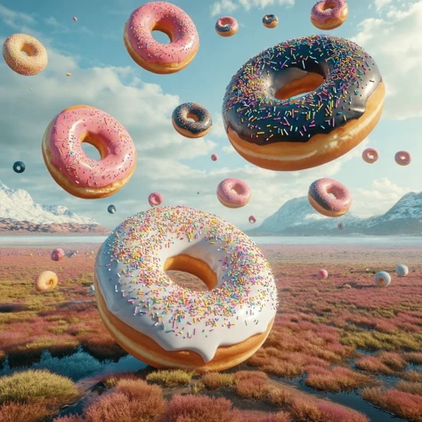 raining donut