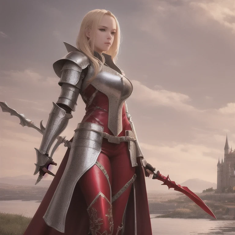 Linda guerreira matadora de dragões