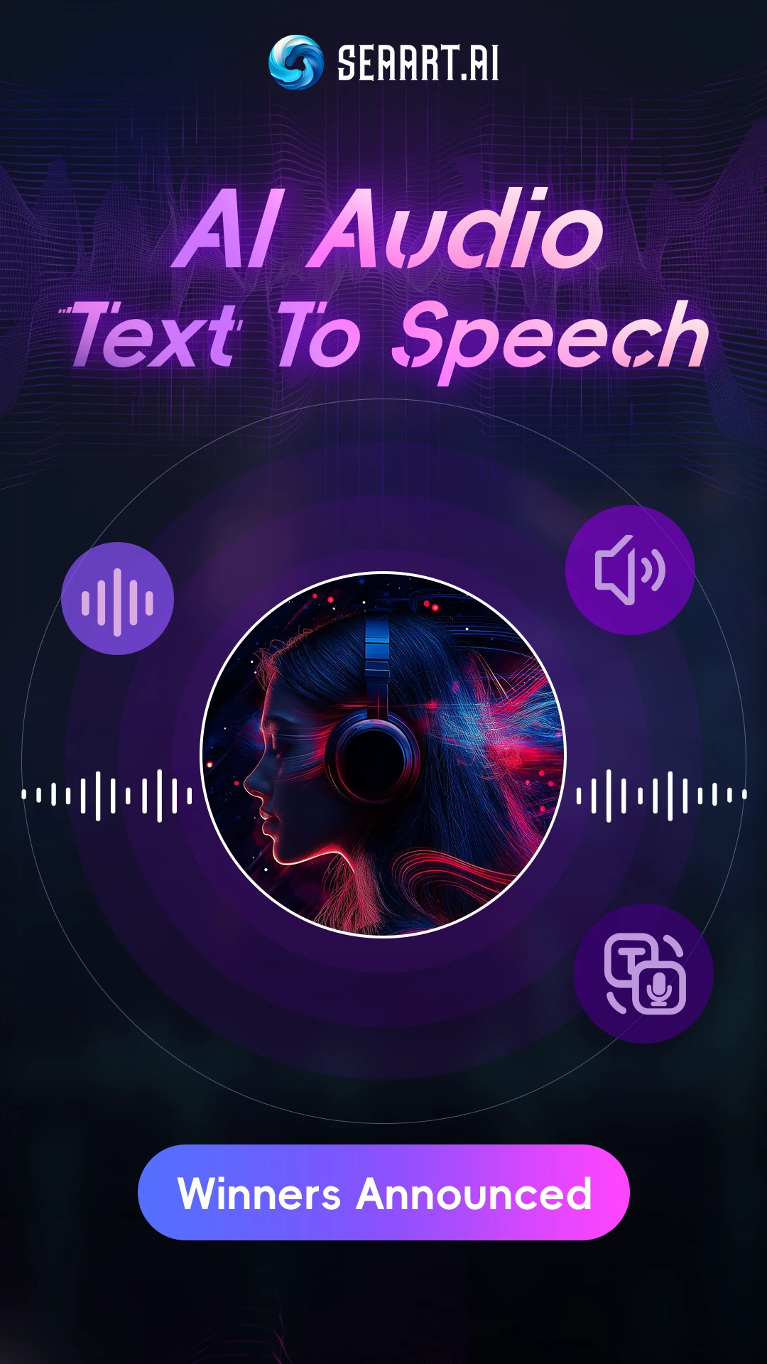 AI Audio - Text to Speech Winner List Announcement