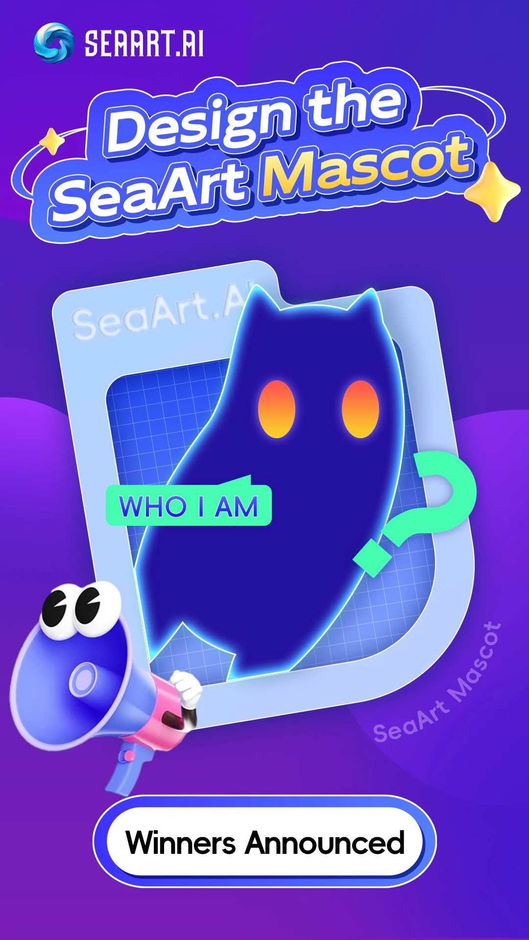 Design the SeaArt Mascot Winners List