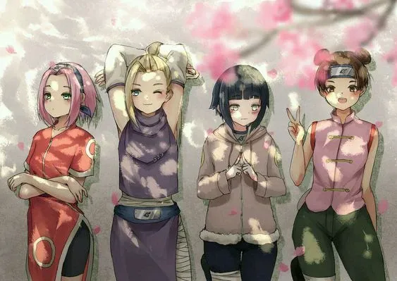 Sakura, Ino, Hinata, and Tenten