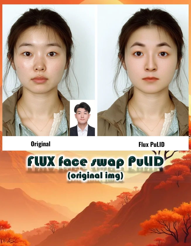 原图换脸-FLUX face swap PuLID