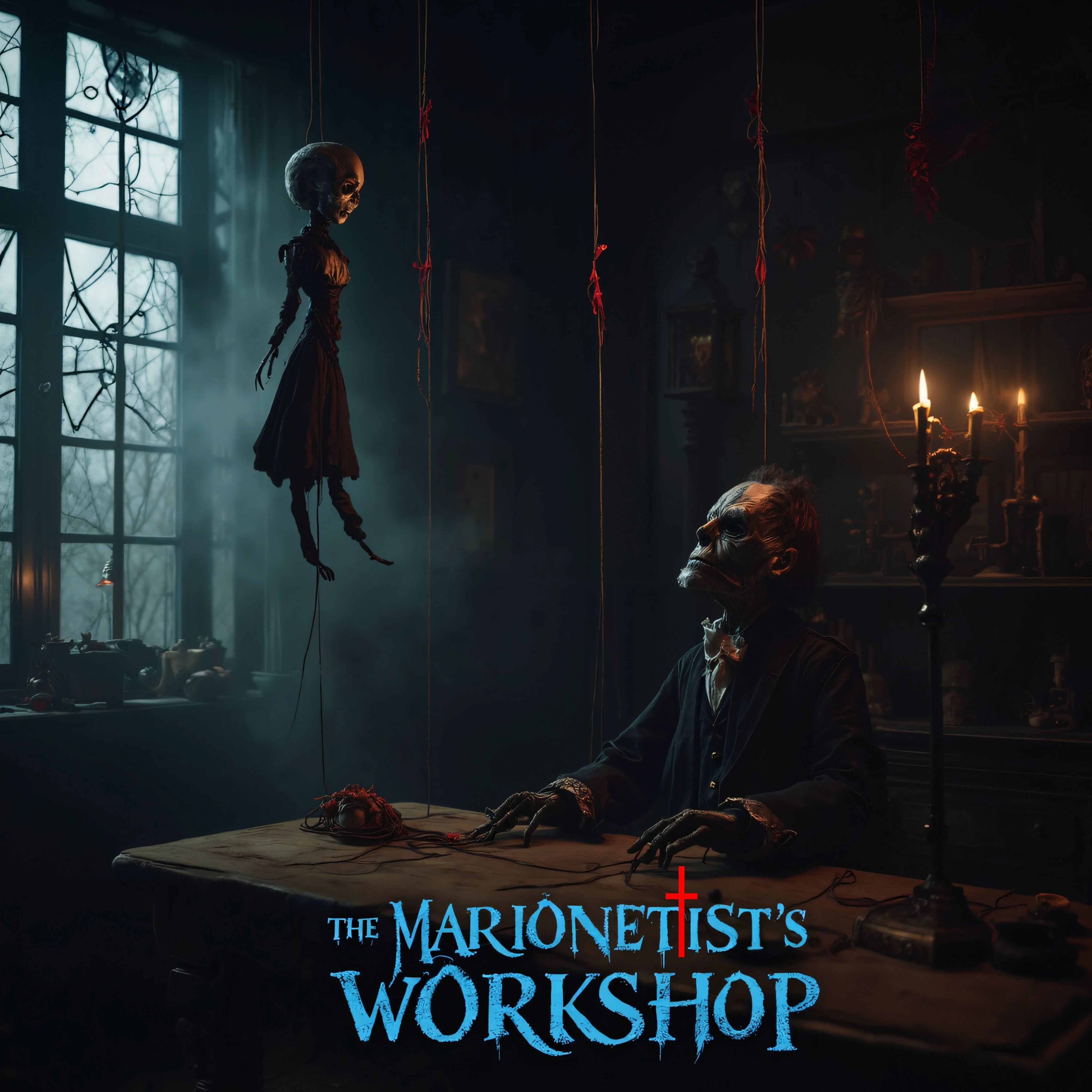 🕯Fluxcore ~ The Marionettist's Workshop🕯<br><br>Step into "The Marionettist's Workshop," designed to conjure hyper-realistic images that immerse you in the haunting beauty of a Victorian aesthetic, now with the amazing power of FLUX, This collection captures the eerie charm of a puppetmaster's realm, where intricately crafted marionettes dangle from aged wooden beams, and shadows dance across the walls of a dimly lit workshop. With each image, explore the macabre allure of forgotten toys, the tools of manipulation, and the unsettling atmosphere that surrounds the artistry of puppetry. Prepare to be captivated by the enchanting yet sinister details that bring this unique world to life.<br><br>Please post all your wonderful macabre creations, and leave  a💝too.<br><br>🎃💀Happy Halloween SeaArtists 💀🎃<br>Rufus