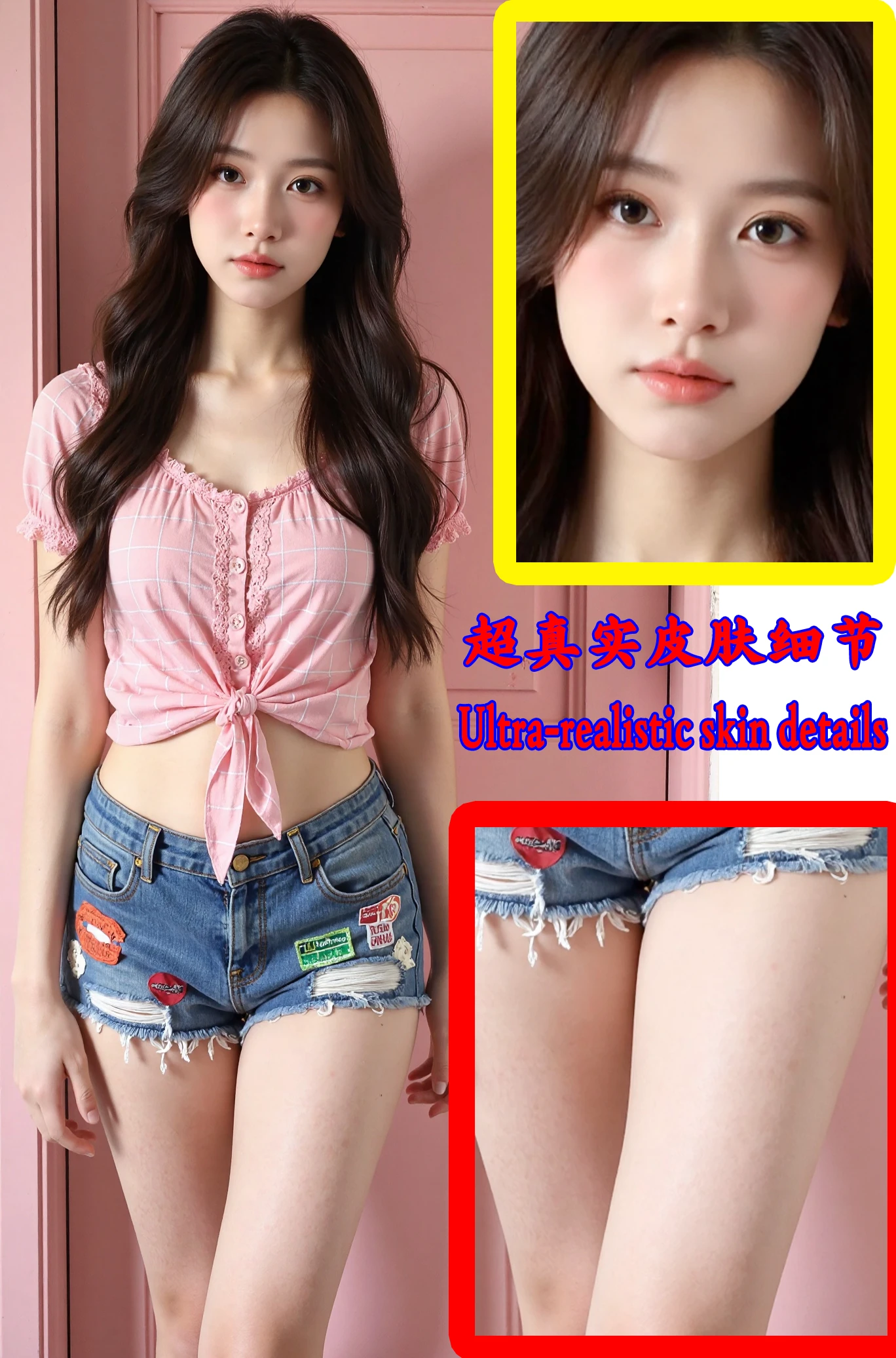 Super realistic, viral INS photo shoot output, truly restoring skin details! One-click payment!<br><br>超级逼真，爆火小红书写真出图，真实还原皮肤细节！一键支出！