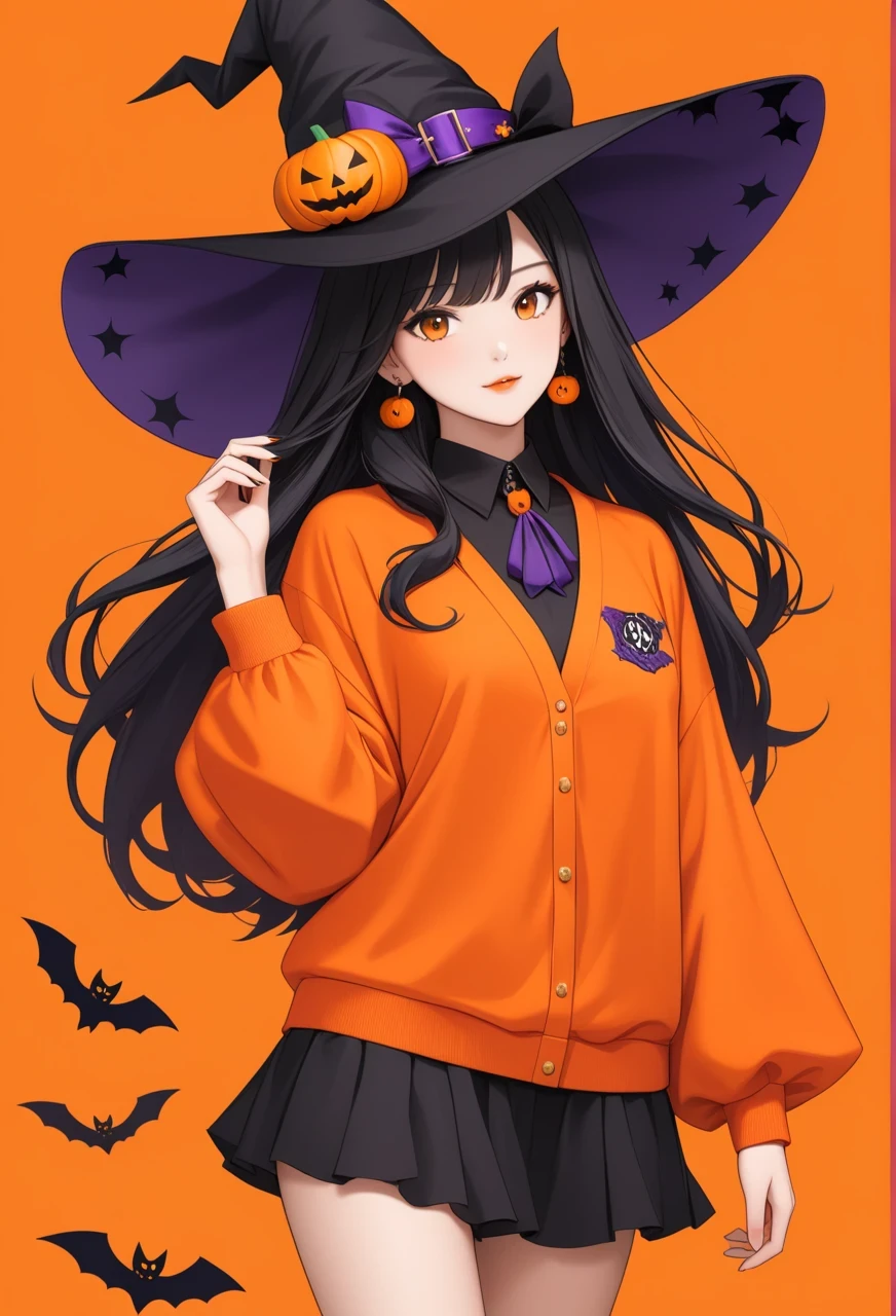 Create Images Halloween Vibes. 
<br>
<br>Thumbnail Use Model (Lovely Re XL)
<br>
<br>By Change "Witch" to Clothes you like