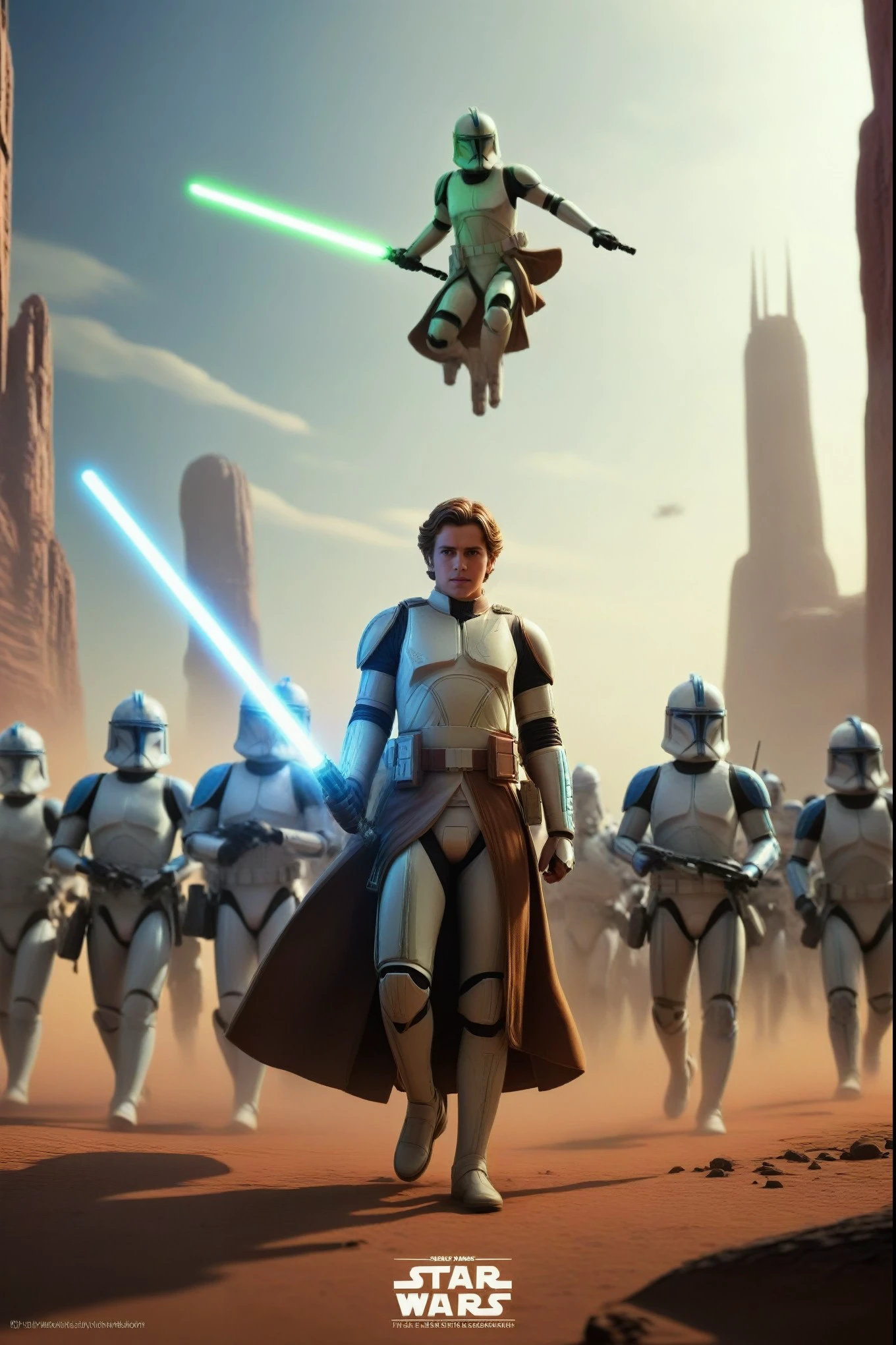 Set of promotional concept art posters of my vision of SW Clone Wars live action