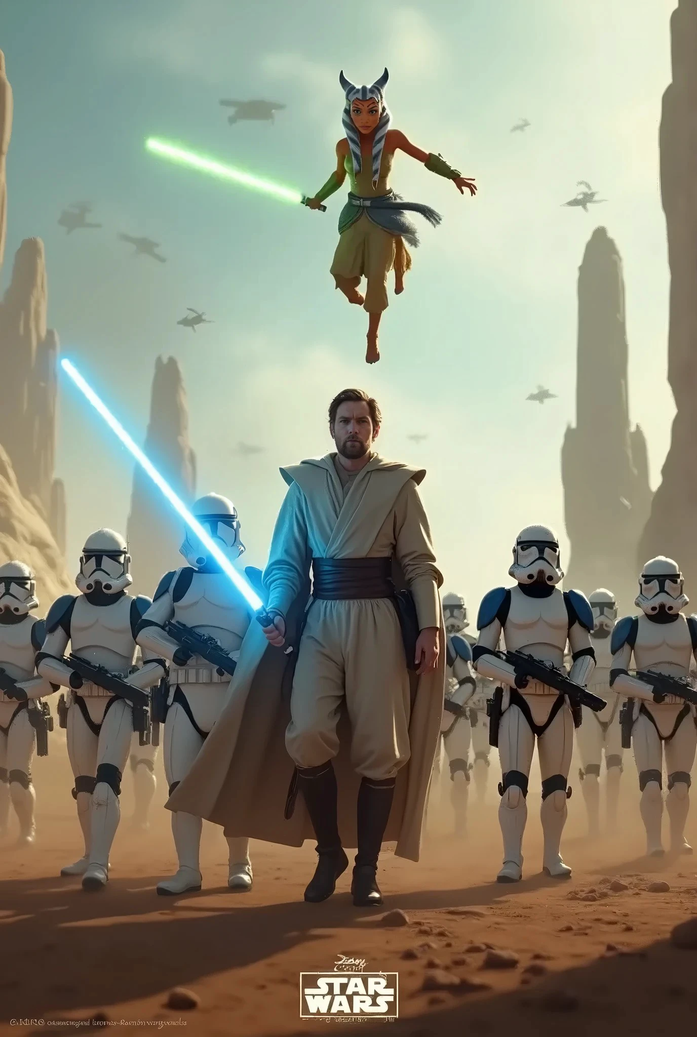 Set of promotional concept art posters of my vision of SW Clone Wars live action