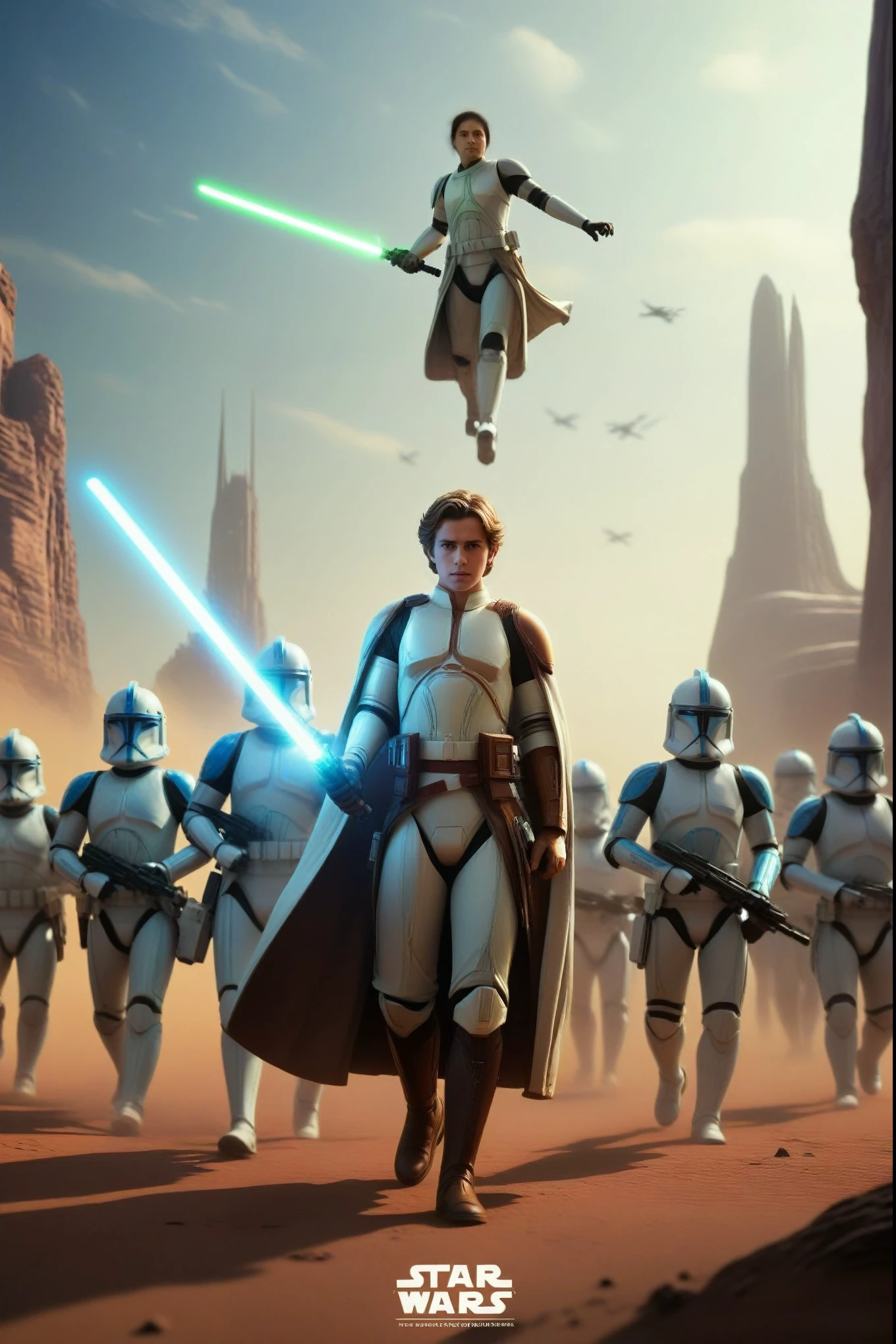 Set of promotional concept art posters of my vision of SW Clone Wars live action